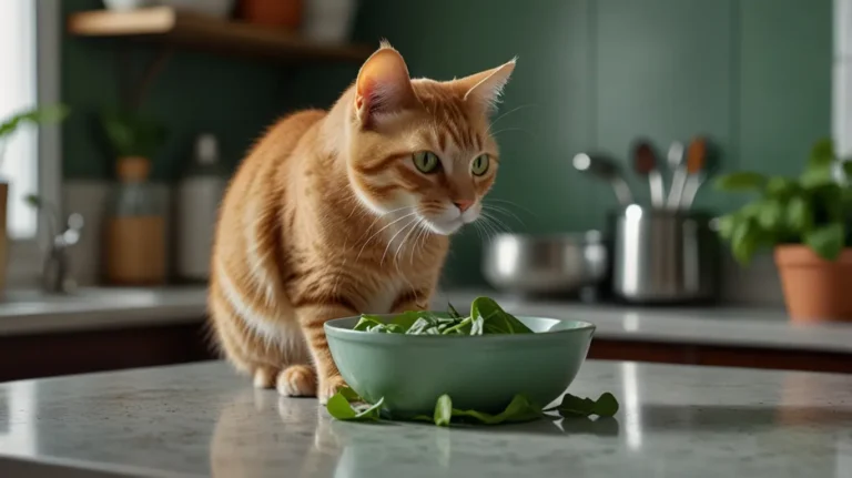 Can cats eat raw spinach